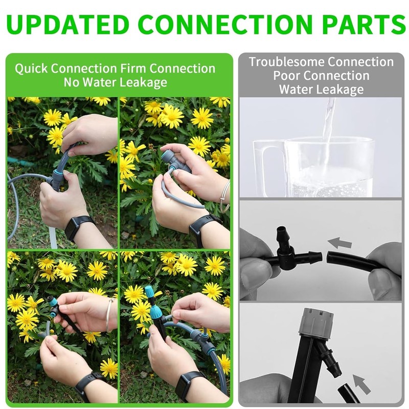 DIY Garden Irrigation System - Quick Connect Water Saving Kit for Balcony/Lawn gallery
