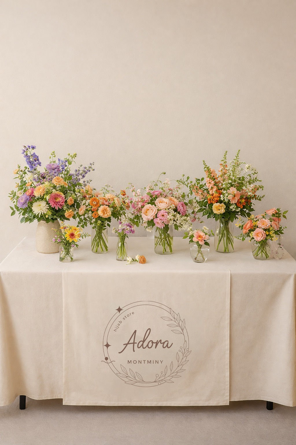 Personalized Tablecloth Runner with Logo for Trade Shows, Business Vendors gallery