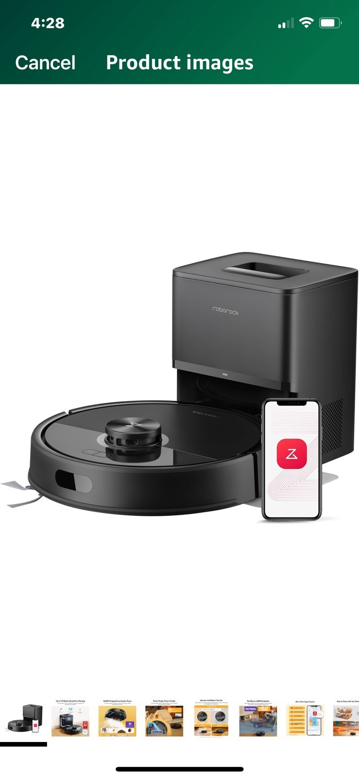 Roborock Q7M5 plus weeks of self empty section system for pet hair carpet naviga gallery