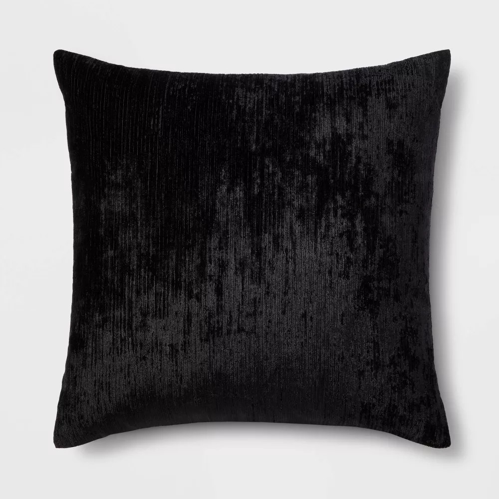 Threshold Velvet Rib Textured Square Decorative Throw Pillow gallery