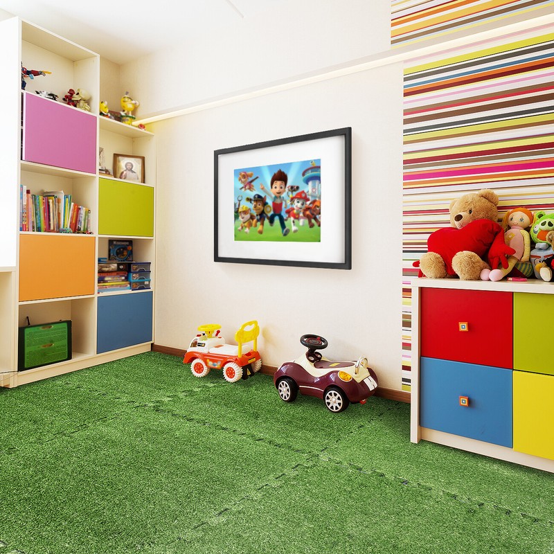 Sorbus Grass Mat Interlocking Tiles - Soft Artificial Deck Carpet Turf Flooring gallery