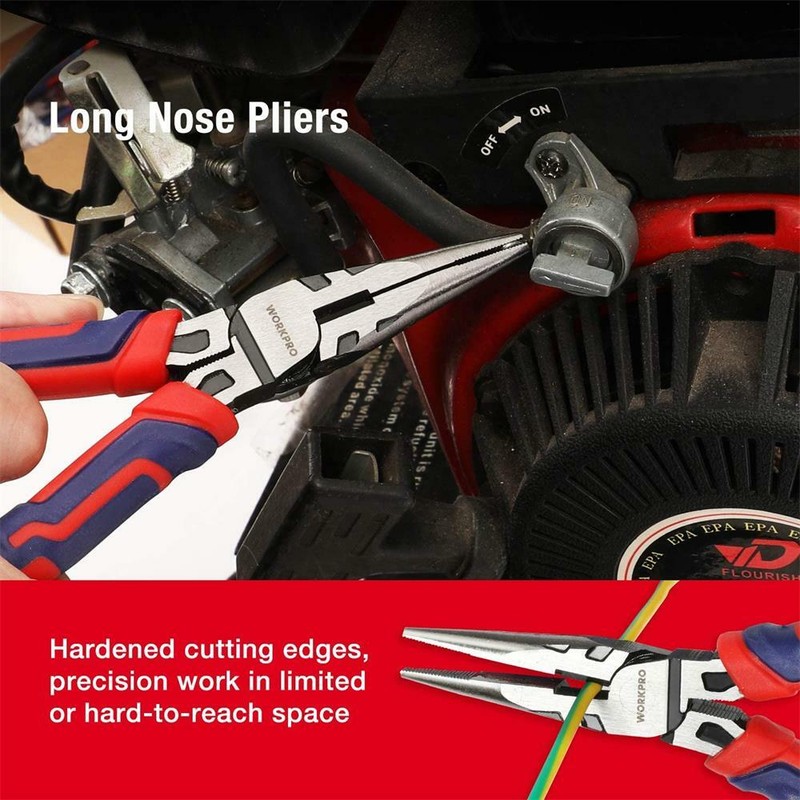5PC Mini Plier Set Long Nose Plier Slip Diagonal Groove Joint Linesman Plier NEW gallery