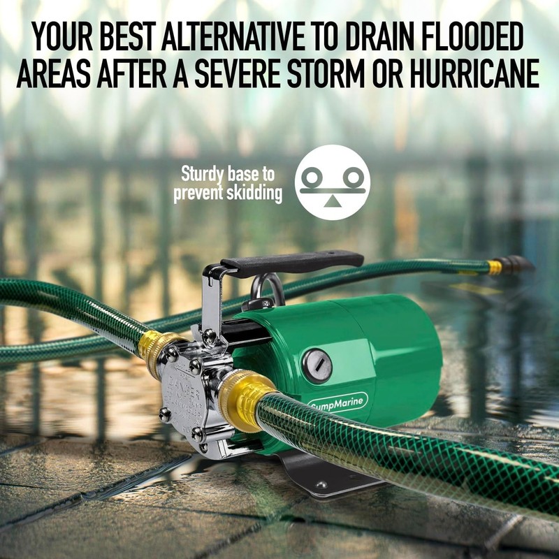 Lightweight Electric Water Pump 330 GPH with Easy-Use 6' Hose - Complete Control gallery