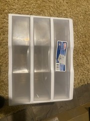 Sterilite Wide 3 Drawer Unit Plastic