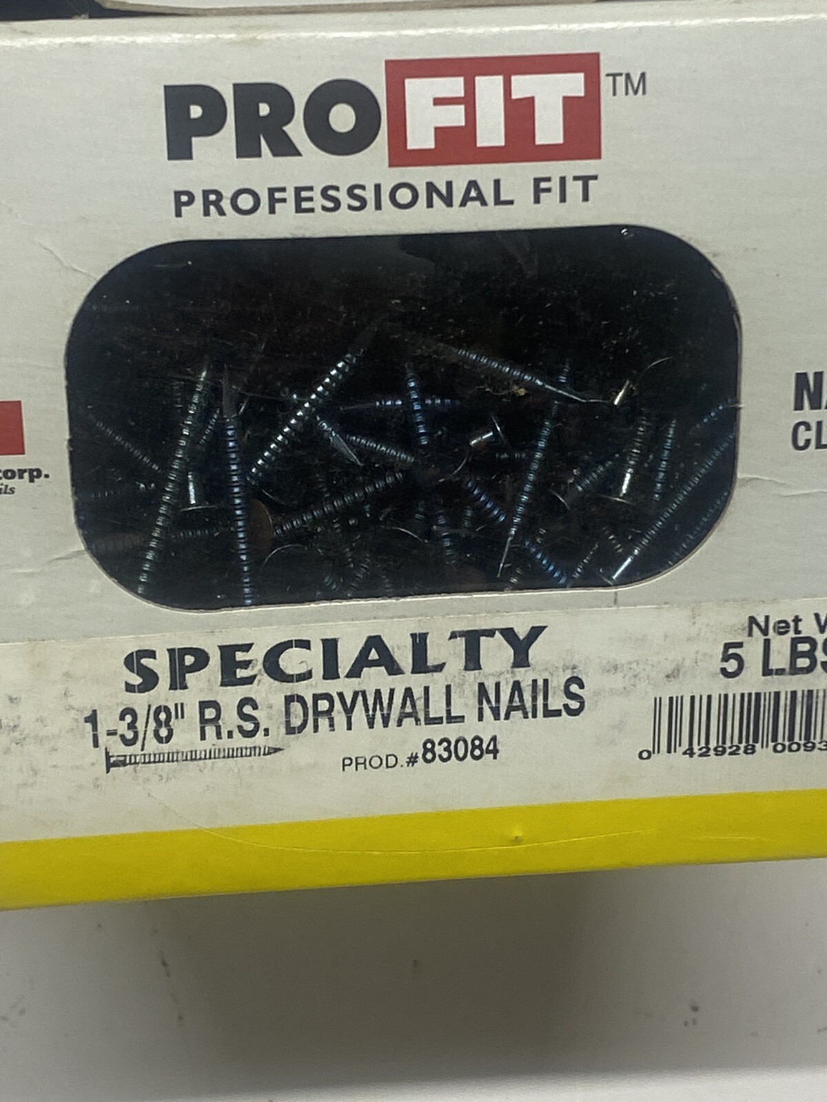 ProFit 1-3/8" Ring Drywall Nails - 5 Pounds gallery