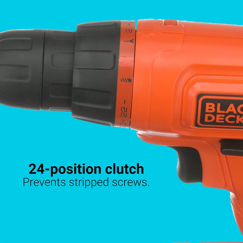 20V MAX* POWERCONNECT Cordless Drill Kit + 100 Pc. Kit (BDC120VA100), Orange gallery