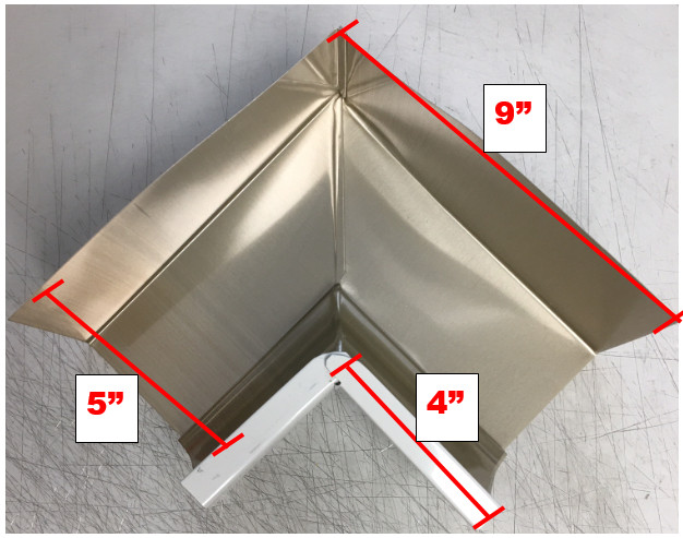 Gutter Box Miter 5" INSIDE Corner 90° | 21 COLOR CHOICES | 5K Gutter | K Style gallery