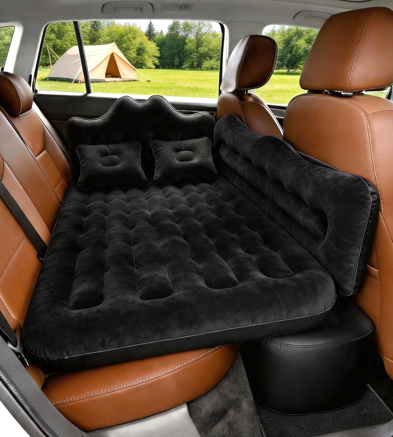 Car Air Mattress Backseat| Inflatable Truck Back Seat Camping Airbed for SUV Rea gallery