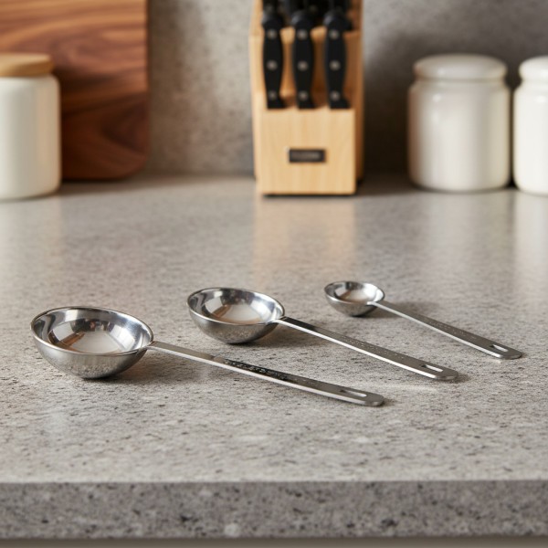Amco Stainless Steel Measuring Spoons - 1/4 Tsp, 1/2 Tsp, 1 Tsp, 1 Tbsp gallery