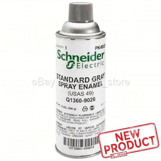 Square D Spray Paint Standard Spray Enamel Flat Gray For Metal Solvent-Based NEW gallery