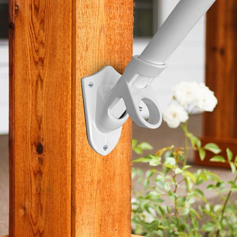 Flag Pole Holders Wall Mounting Bracket 2-Position House Flag Pole Brackets gallery