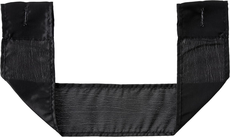 Sinatra Sequin Window Curtain with Tiebacks, Black, 36X54 Inches gallery
