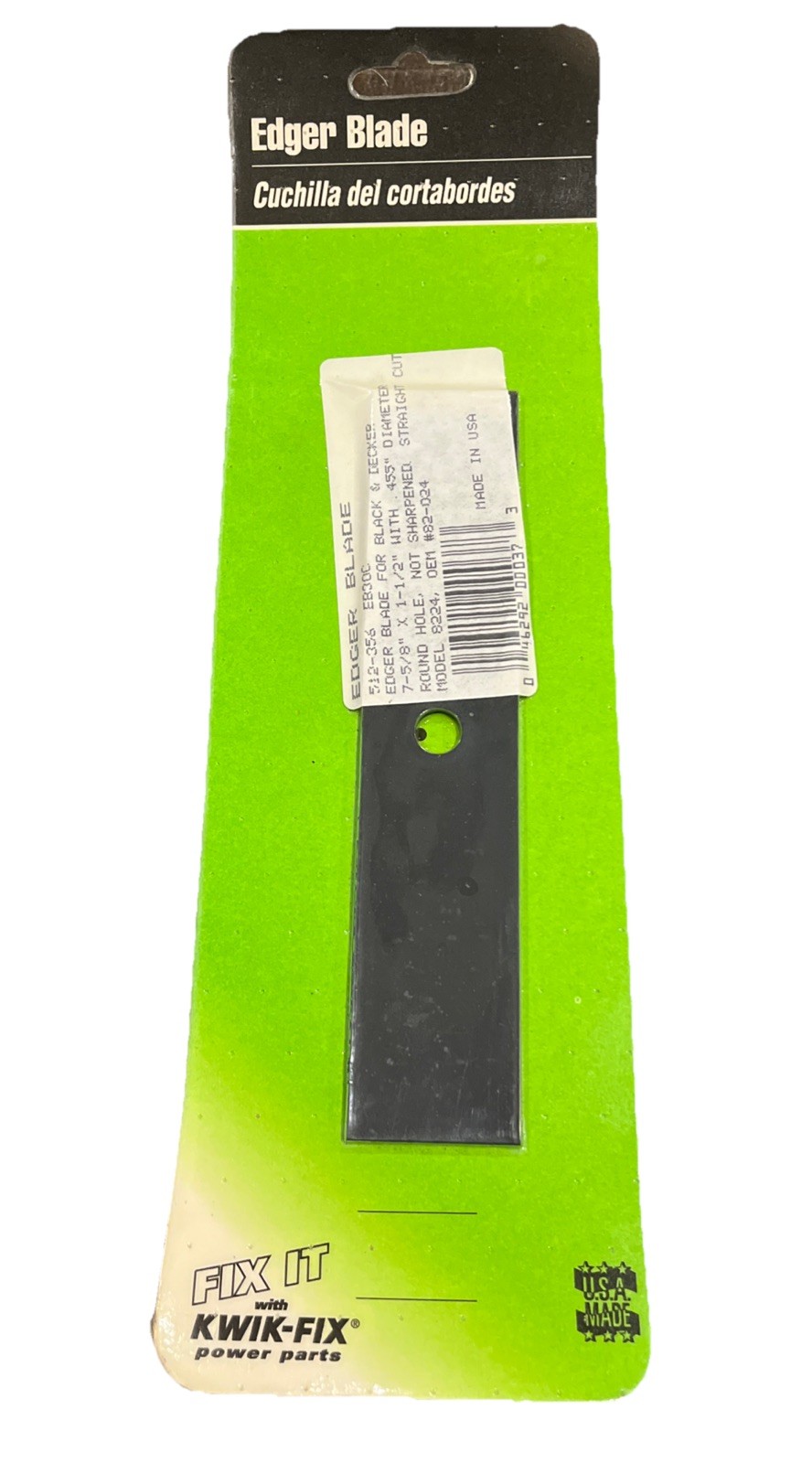 Edger Blade 7 5/8 Inches Long Kwik-fix 512-356. Fits 8224 And 82-024 gallery