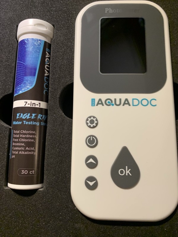 New-Aqua Doc Eagle Ray Digital Water Testing Kit/Pool & Spa Photometer + Strips gallery