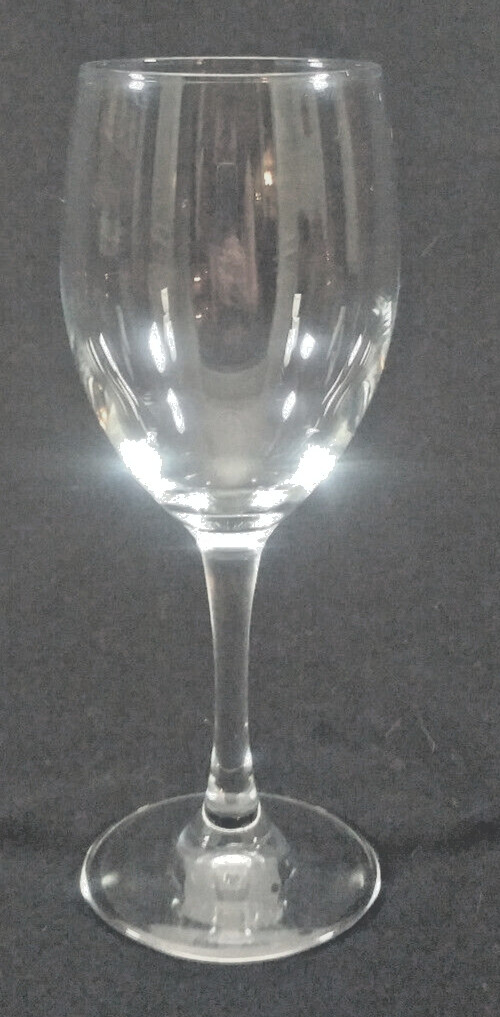 Small Red or White Clear Wine Glasses Short Stem 7-1/4 in x 3in Smooth Glass gallery