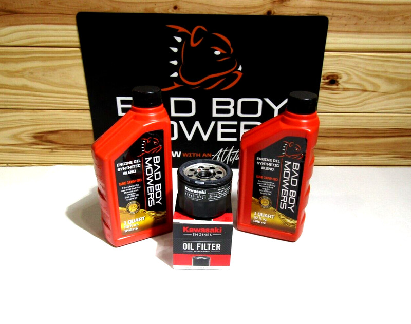 BAD BOY ENGINE OIL CHANGE KIT FOR ALL BAD BOY MOWERS WITH KAWASAKI MZ ZT AVENGER gallery