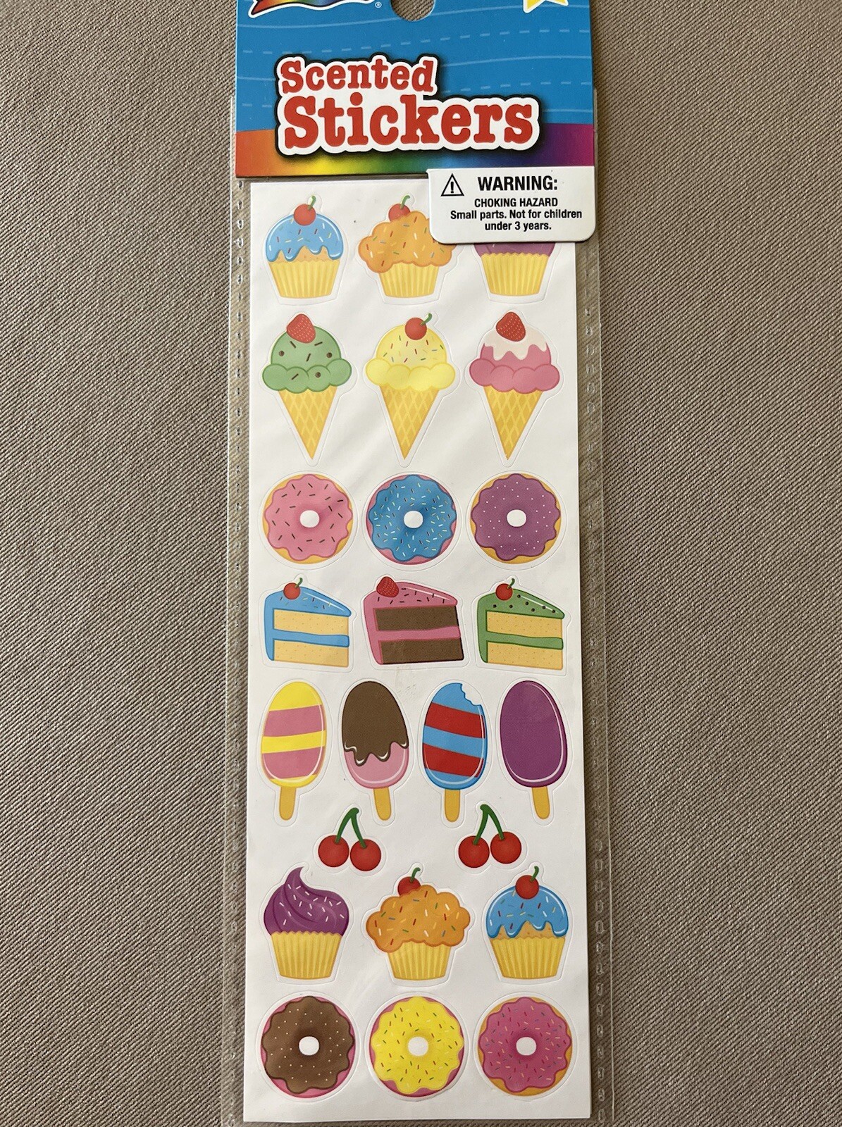 Sweet Treat Scented Stickers, 2 Sheets That Are 2 1/2” X 7 1/2”, New In Package! gallery
