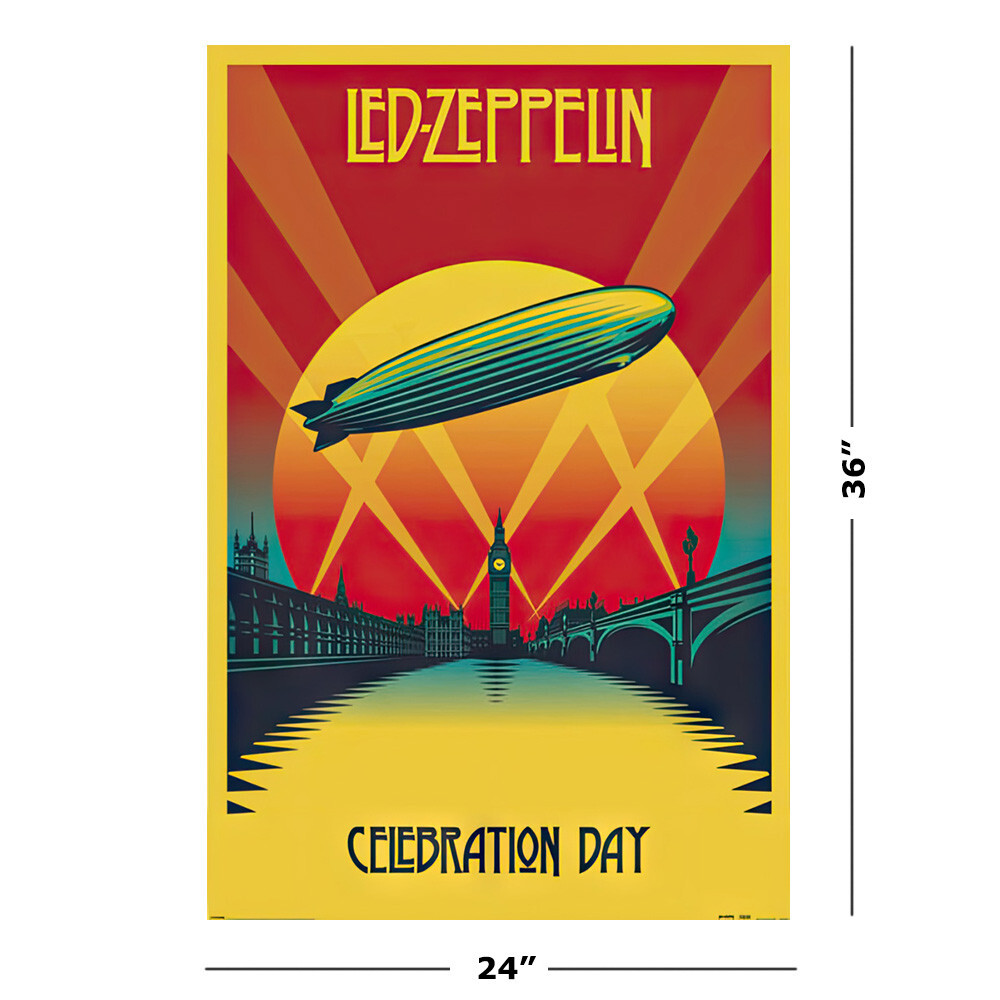 Led Zeppelin - Music / Movie Poster (Celebration Day) (Size: 24" x 36") gallery