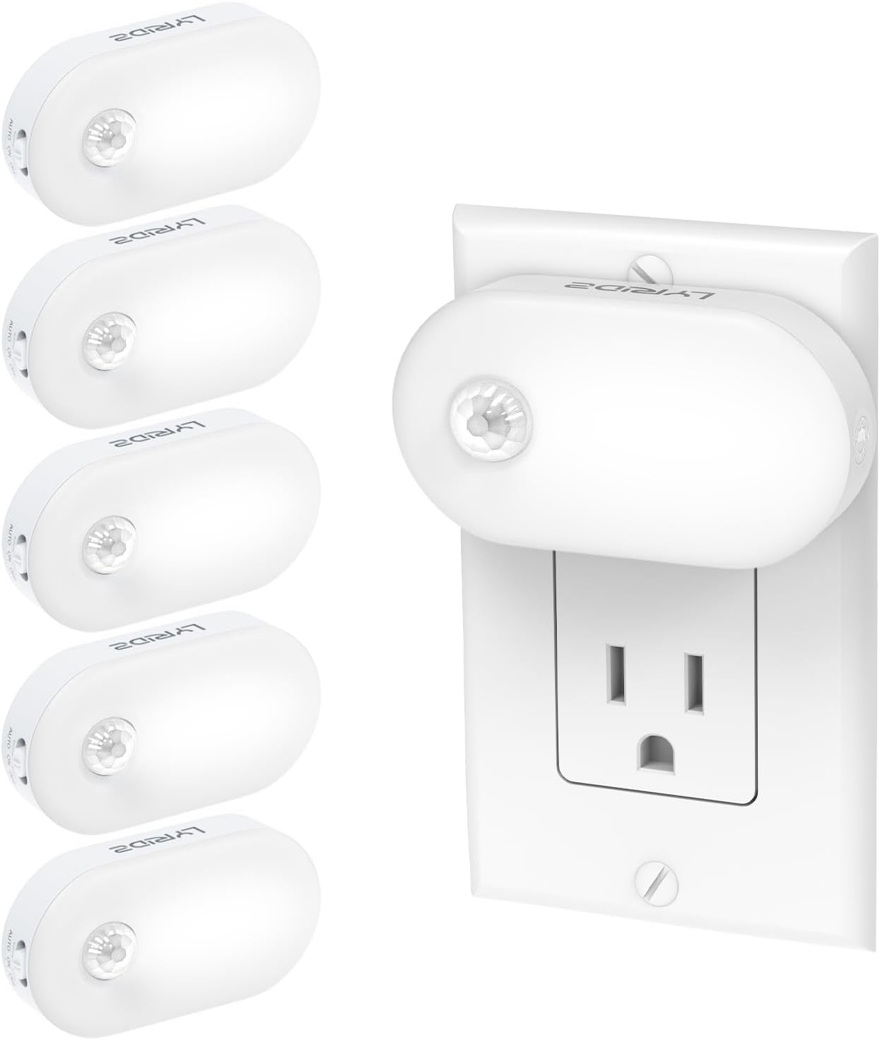 Lyridz Plug in Night Light with Motion Sensor, Smart Cool Small, Cold White gallery