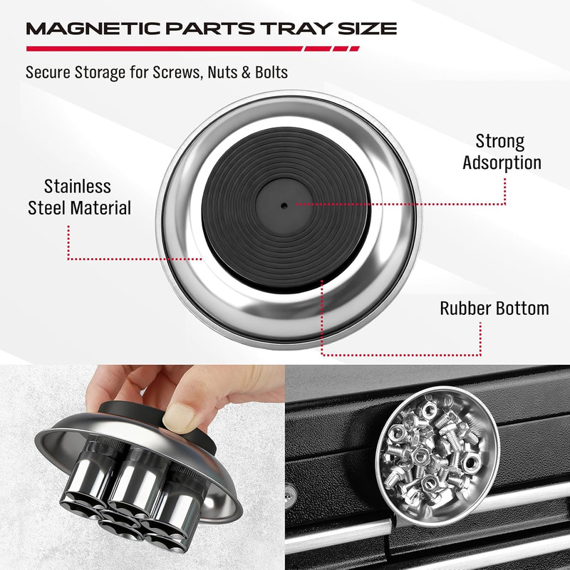 6-PC Telescoping Magnetic Pickup Tools Set 31In Portable Magnetic Pickup Stick gallery