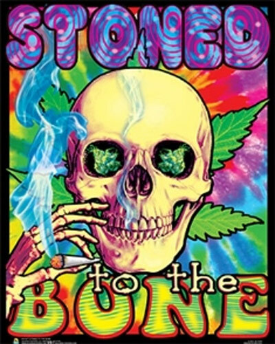 Stoned To The Bone Non-Flocked Mini Blacklight Poster 16 x 20 gallery