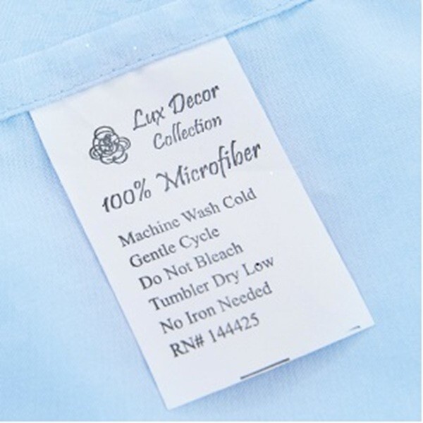Lux Decor Collection Sheet Set, 4 Piece, Brushed Microfiber, King, Blue, New gallery