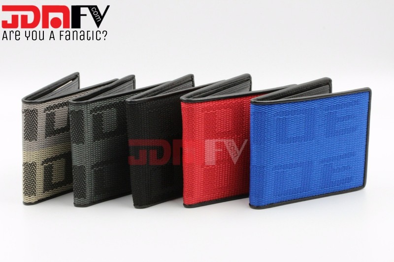 JDM BRIDE Wallet Gradation Custom Stitched Leather Racing - RED BLUE BLACK GRAY gallery