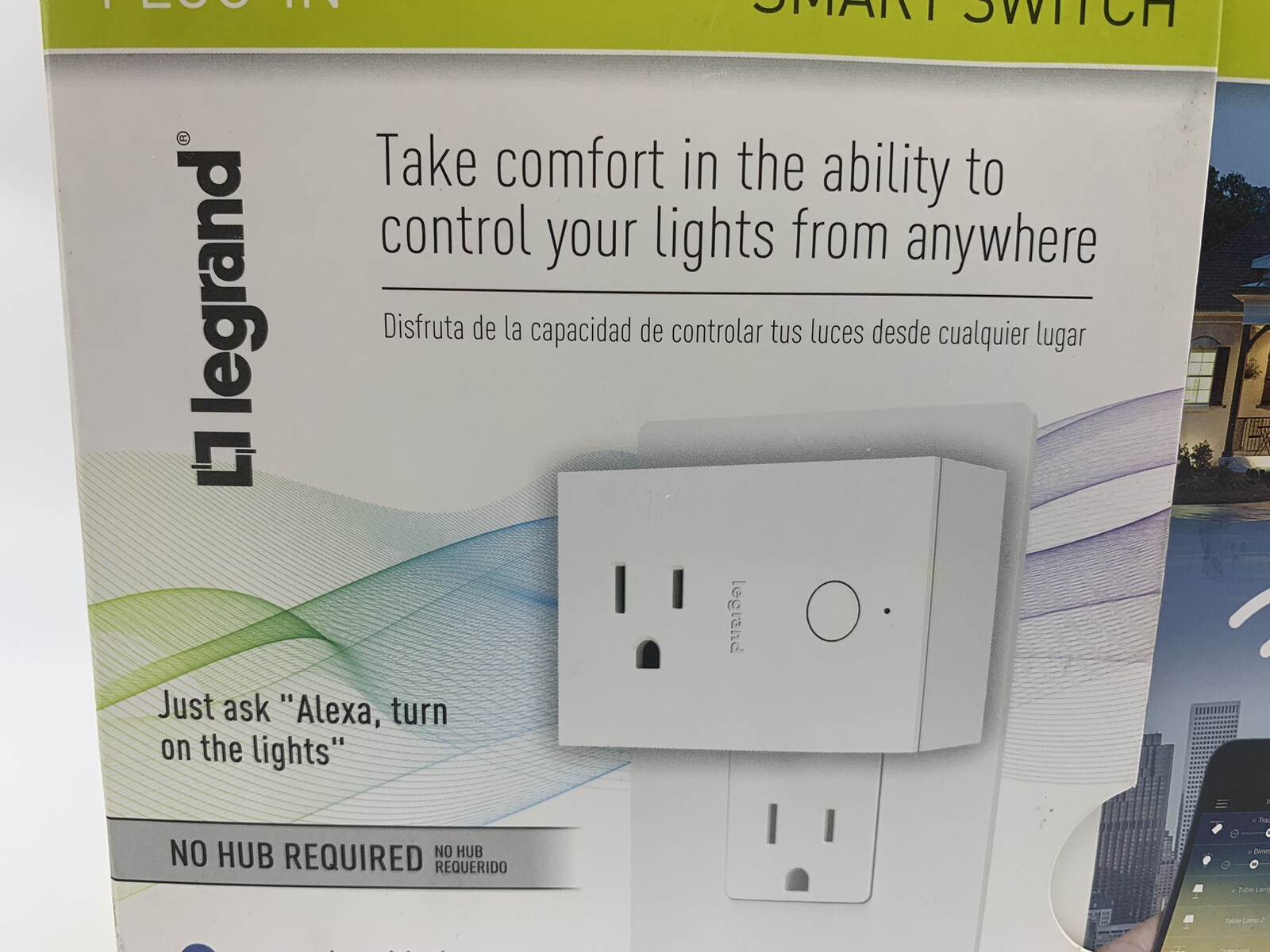 Legrand Smart Plug-In Switch White No Hub Required Model #WWP10CCV2 Open Box gallery