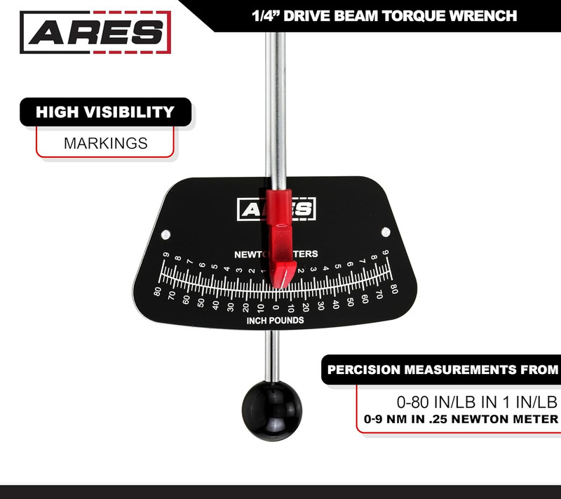 70213-1/4-Inch Drive Beam Torque - 0-80 Inch/Pounds and 0-9 Newton/Meter Torque gallery