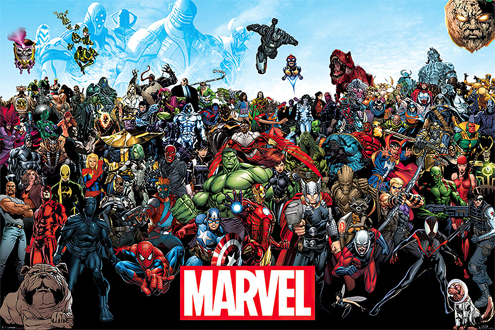 The Marvel Comics Universe - Comic Poster / Print (All Characters) gallery