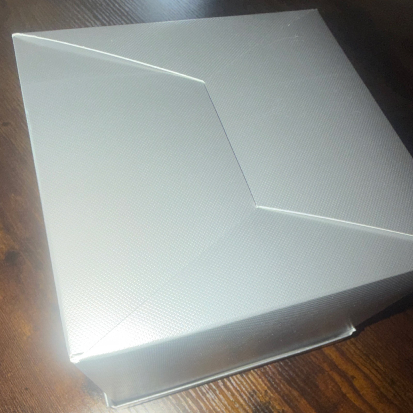 Neiman Marcus Silver Square Cardboard Gift Box Solid Plain 1 Item gallery