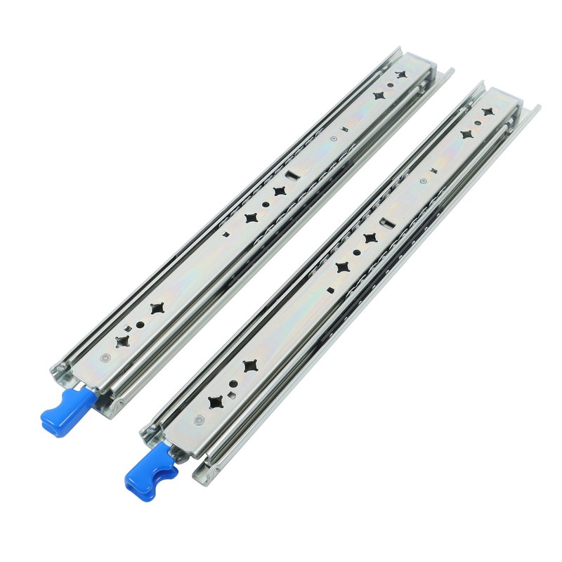 16" Locking Drawer Slides 250lb Heavy Duty Ball Bearing Full Extension With Lock gallery