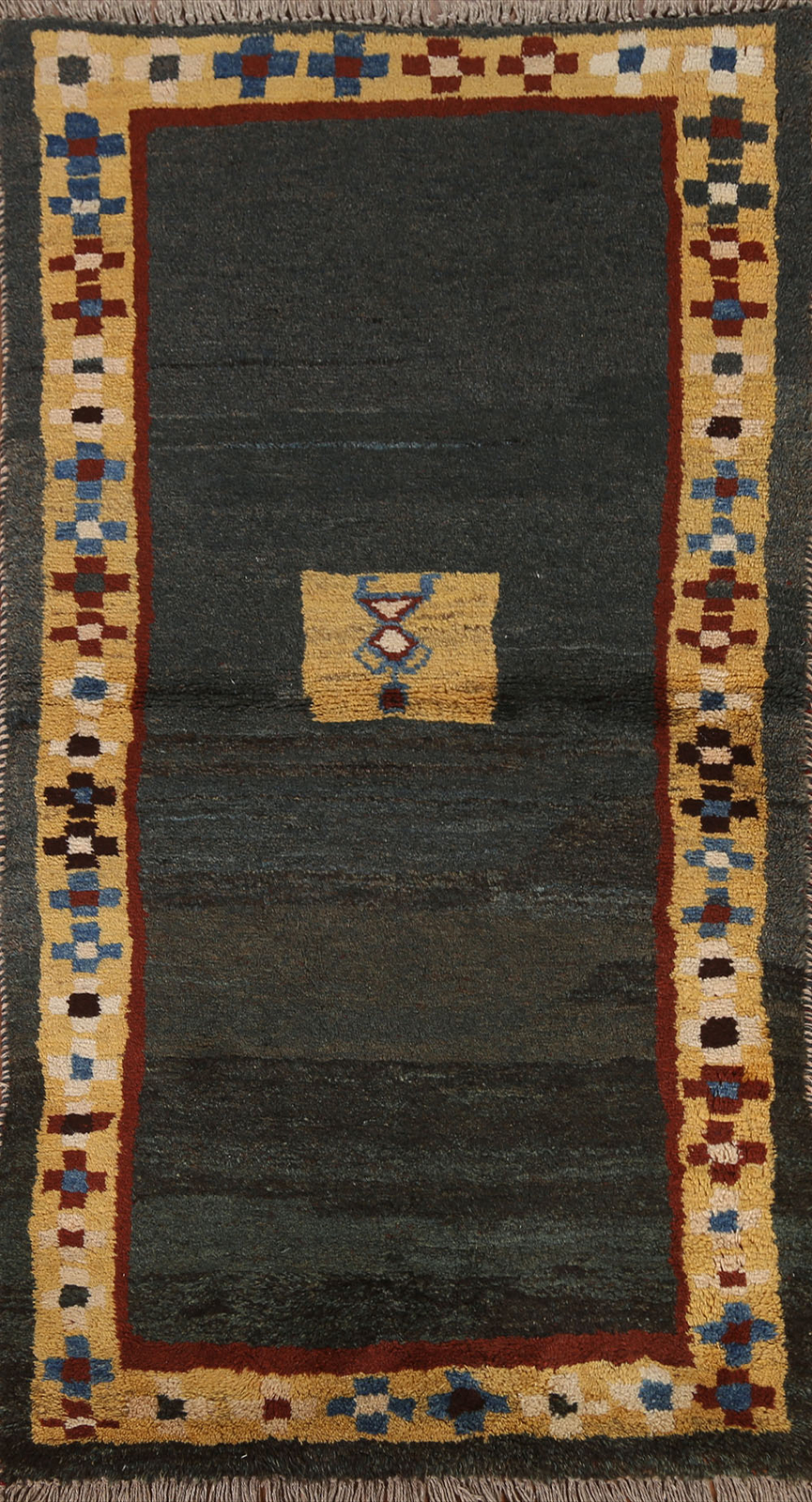 Geometric Tribal Rug 3x6 Handmade Wool Carpet gallery