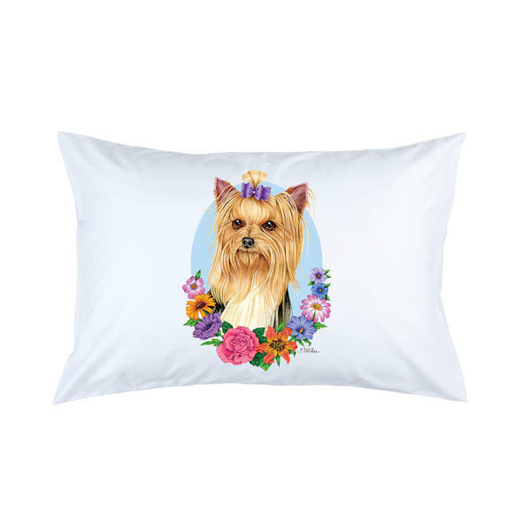 Yorkshire Terrier Show Cut Micro Fiber Pillowcase gallery