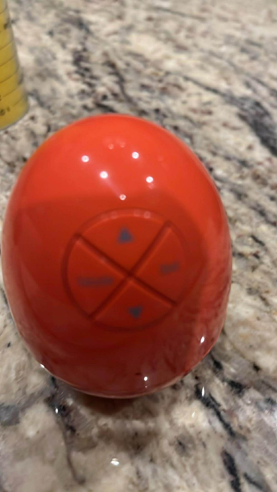 Brookstone "Bob" 5-in-1 Wobble Clock - Red Orange NO Box timer egg gallery