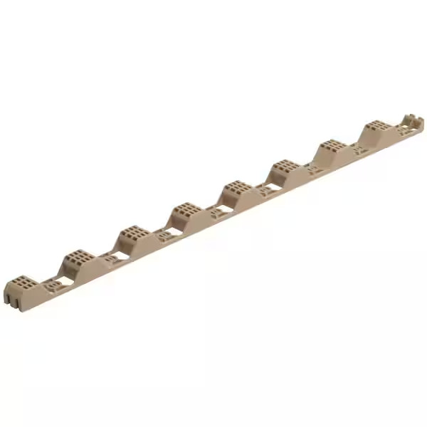 24 in Horizontal plastic closure strips Durable 6 Pack with beige finish gallery