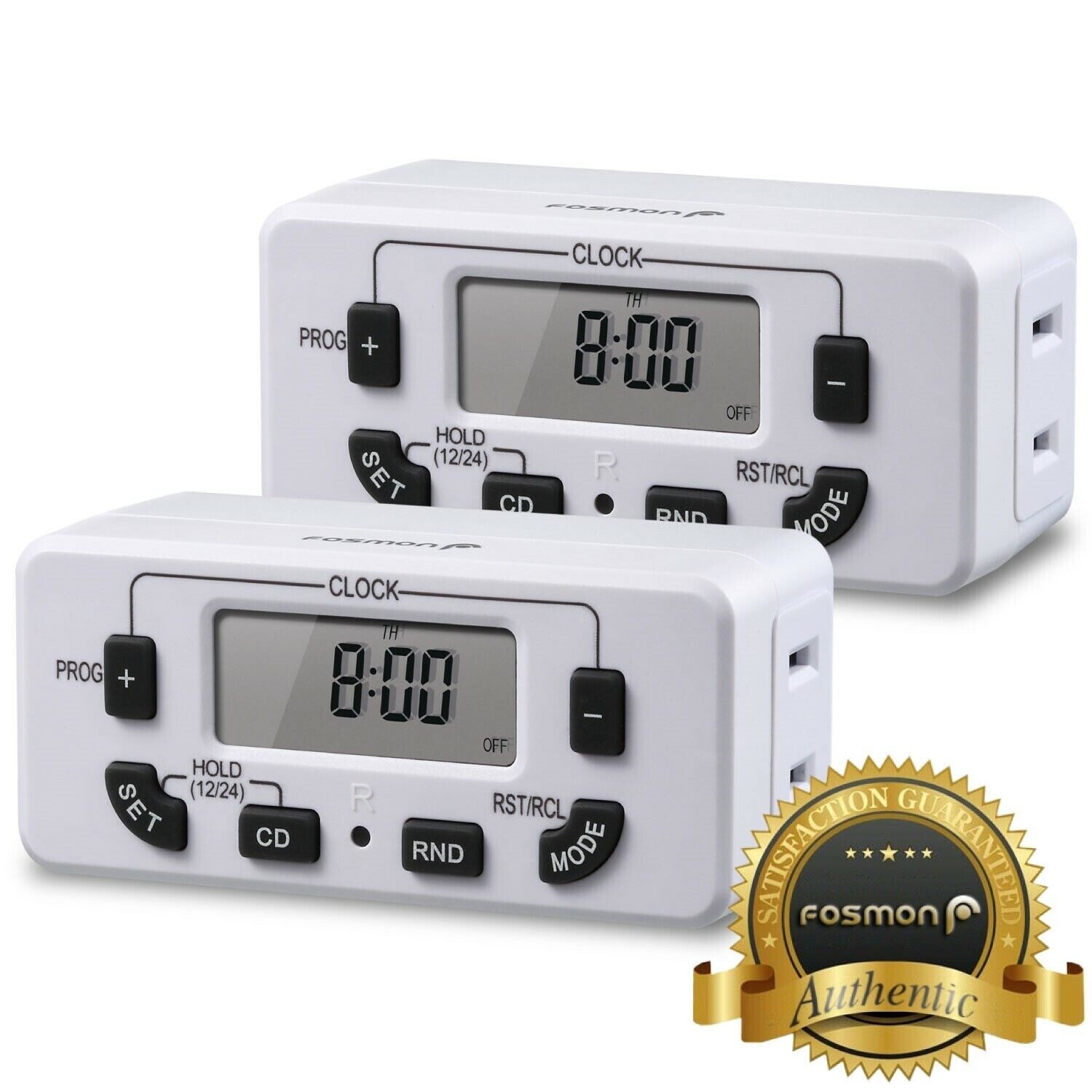 2x Indoor 7 Day 24hr Programmable Digital Wall Outlet Light Timer Plug In Switch gallery