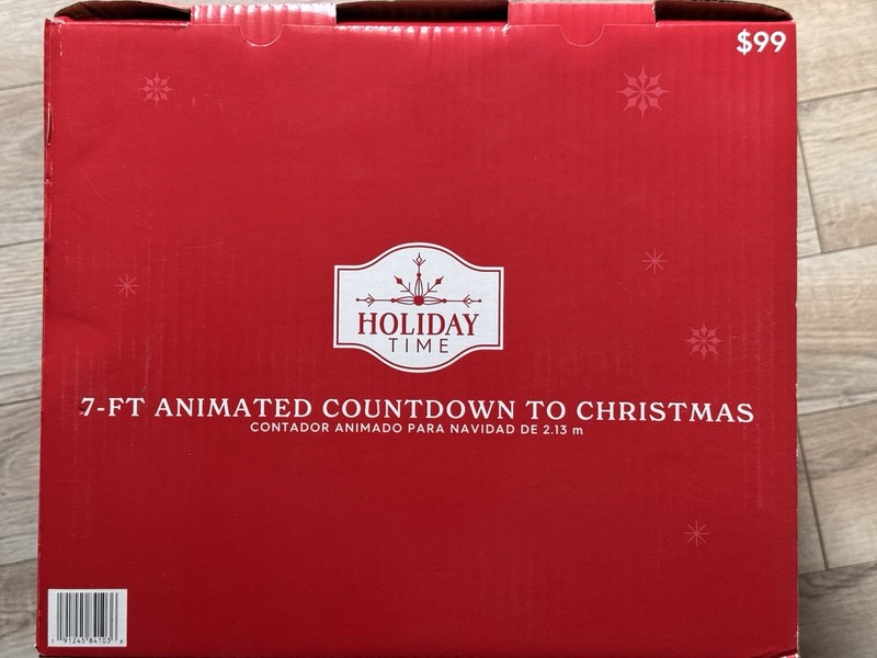 Holiday Time Inflatable "Animated Countdown To Christmas" 7 Ft Clock Spins New gallery