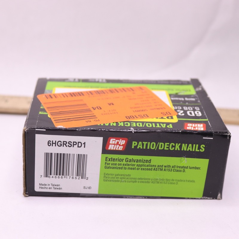 (144-Pk) Grip-Rite Ring Shank Patio Deck Nails Hot-Galvanized #11 x 2 6HGRSPD1 gallery