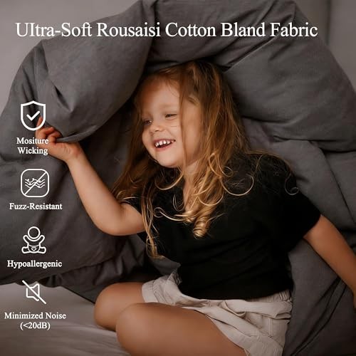 Down Feather Fiber Comforter King King (U.S. Standard) Grey Lightweight gallery