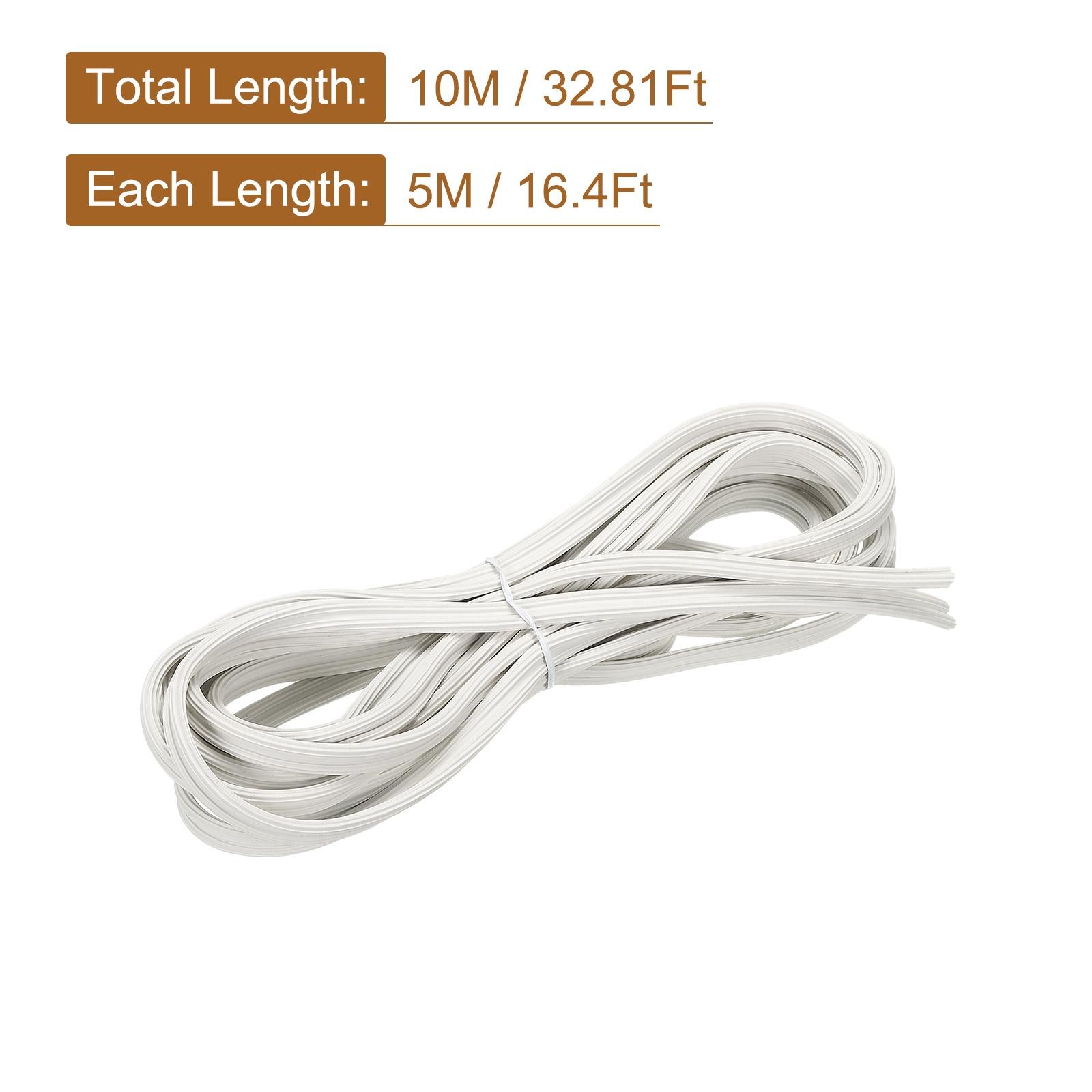 Screen Spline, 10M/32.81Ft Silicone Window Sealing Strip, 4mm OD White gallery