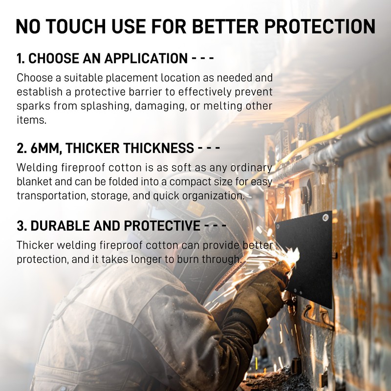 6mm Thick Fireproof mat FITS Welding table cover, fireproof, gas grill blanket gallery
