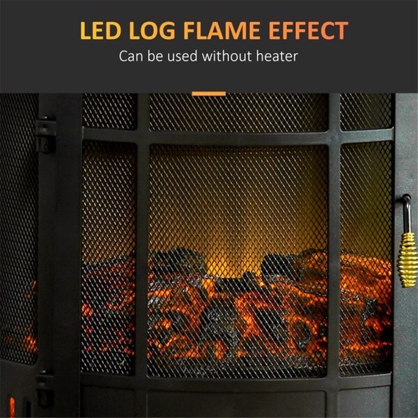 1500W 22" Electric Fireplace,Black gallery