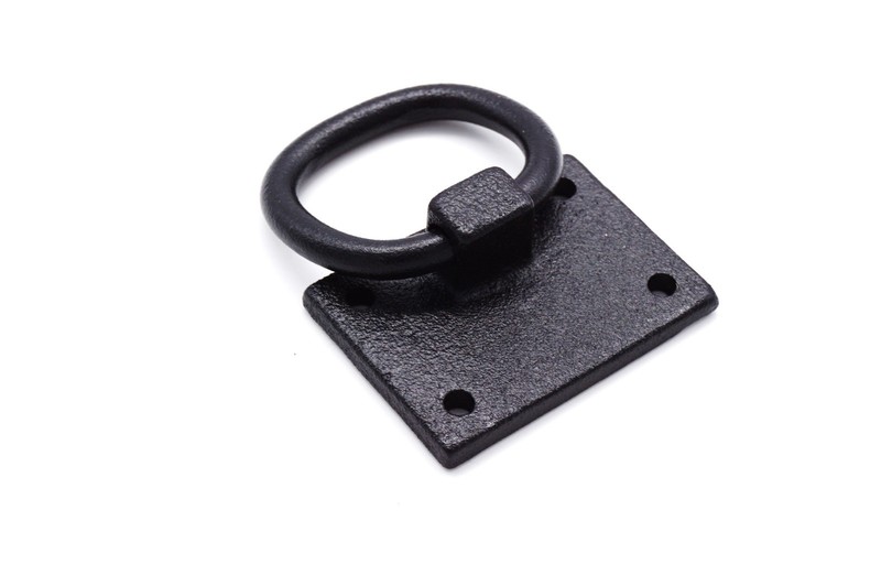 2" Black Iron Ring Pull Antique Black Cast Iron Ring Pull Shutter Ring Pull gallery