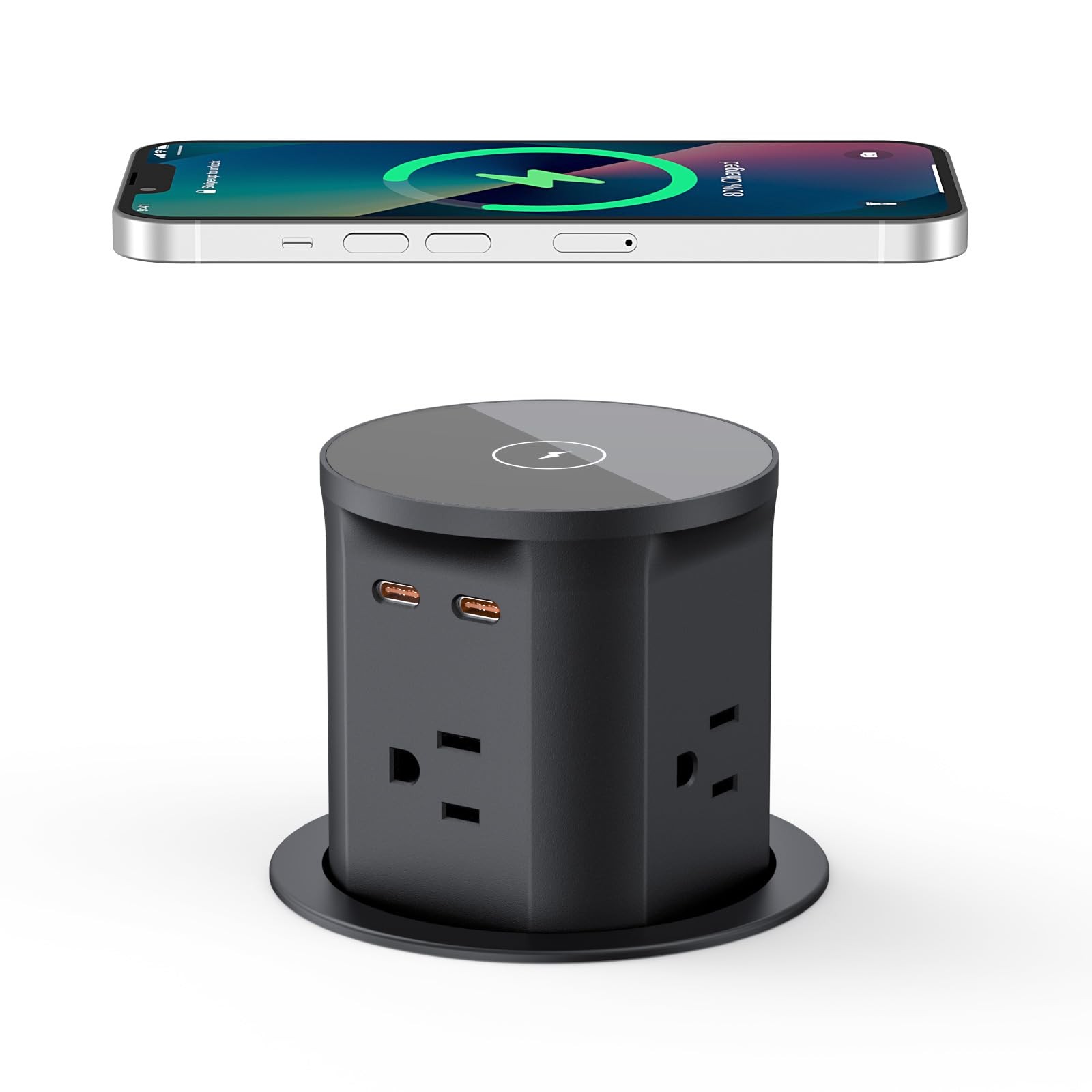 Pop up Outlet for Countertop with 15W Wireless Charger4 Outlets 2 PD20W USB-C... gallery