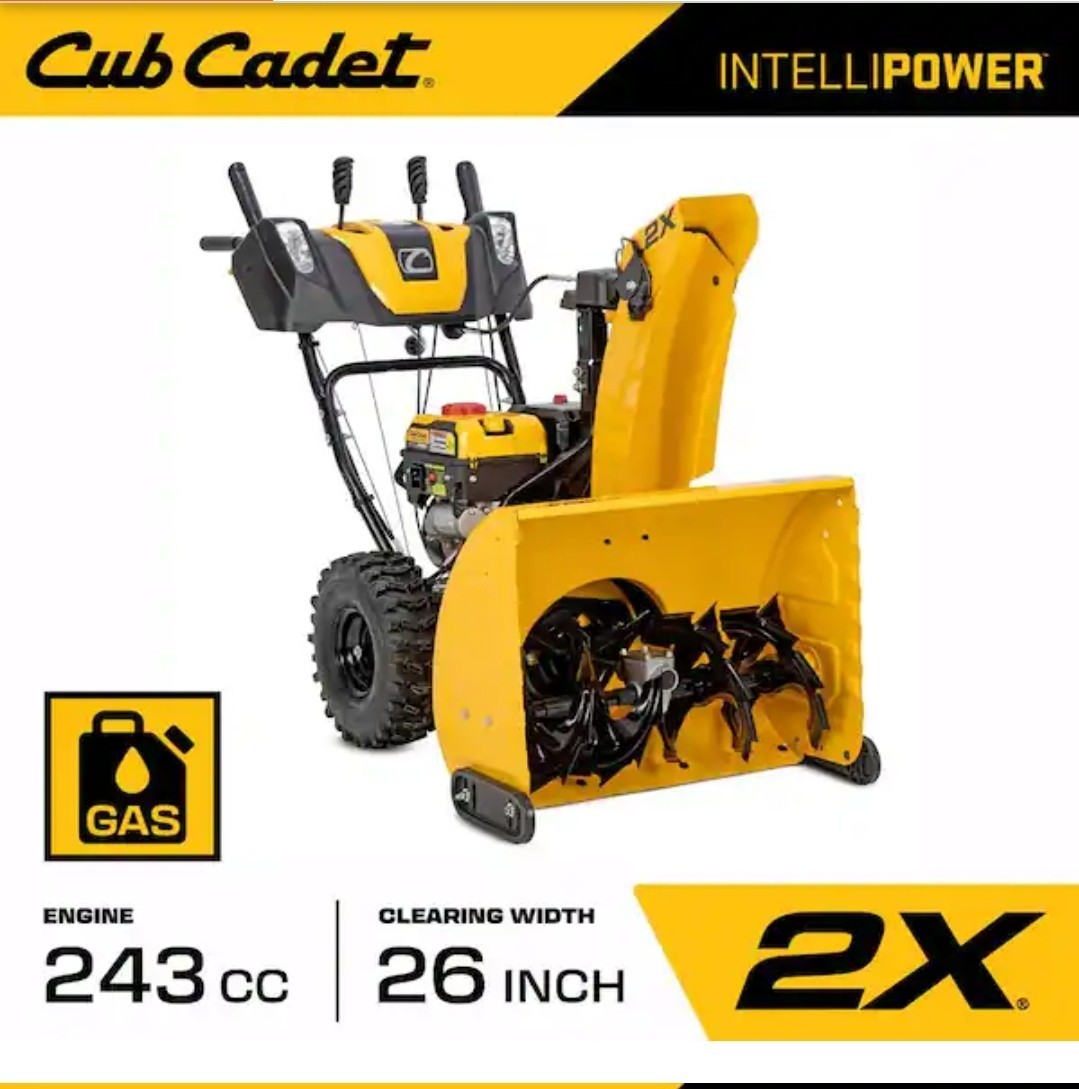 (READ) Cub Cadet 2X 26 in 243cc Two-Stage Gas Snow Blower w/ Electric Start gallery