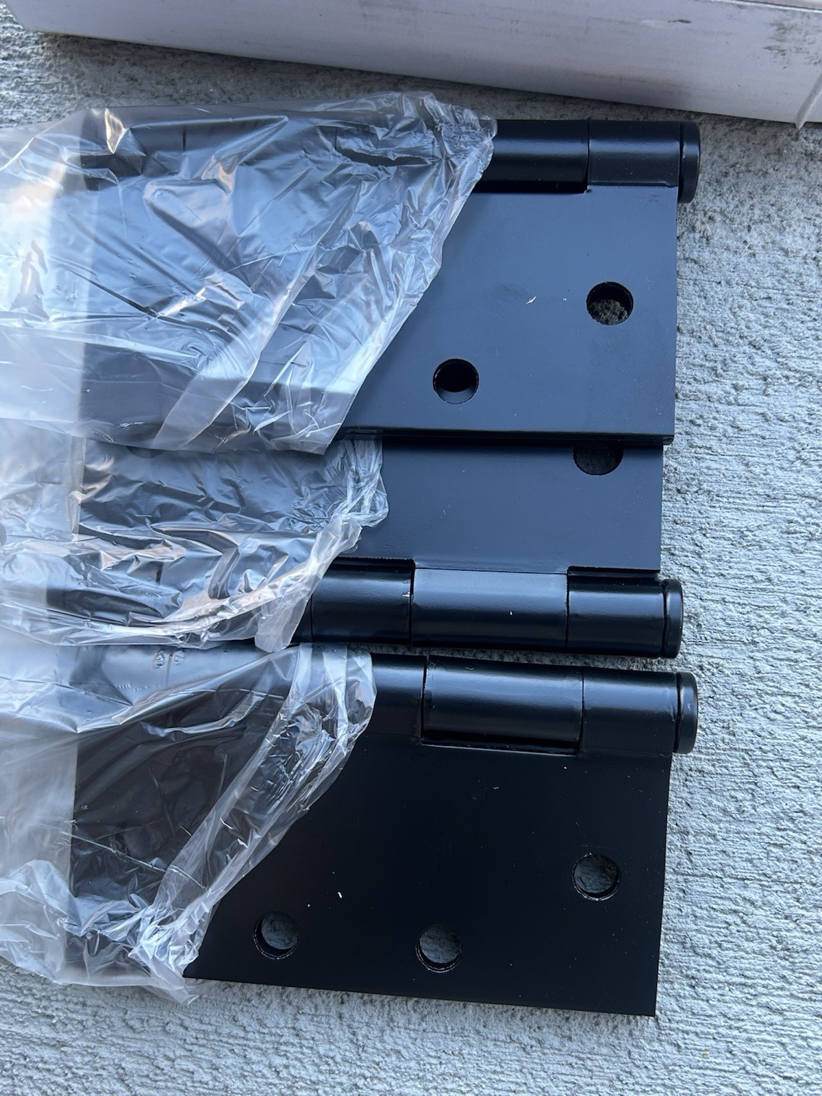 Global Door Controls 4.5" x 4.5" Full Mortise Spring Squared Hinge-Set of 3 gallery