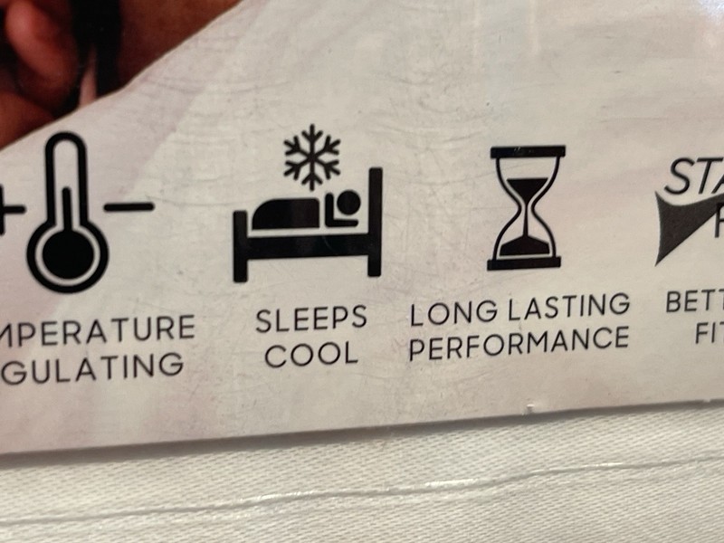 NWT Sharper Image Queen 4 piece Sheet Set Temp Cooling 1000 Thread Count gallery