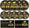 150 Pcs Graduation Plates and Napkins 2026 - Black Gold Congrats Grad Class of 2 gallery
