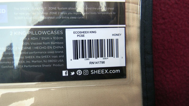 SHEEX ECOSHEET 100% VISCOSE from BAMBOO SHEETS KING 2 Pillowcases Soft HONEY gallery